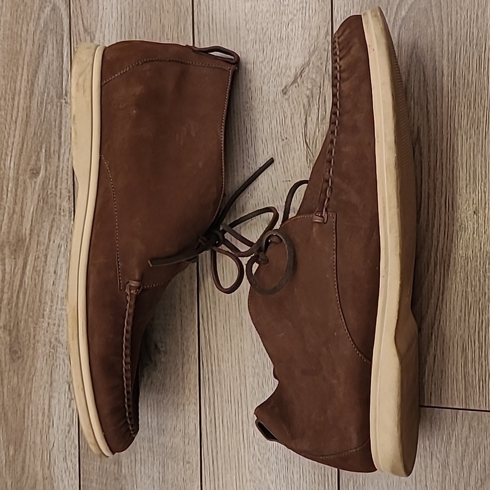 PETER MILLAR Recent‎ Brown Suede Leather Sz 13 M Chukka Boots Shoes